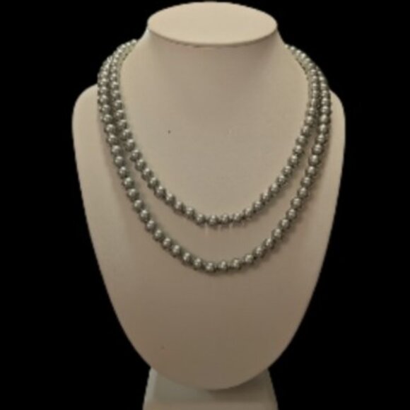 Vintage Banana Republic Double Strand Pearl Necklace. Layer w/Turquoise! - Picture 3 of 5
